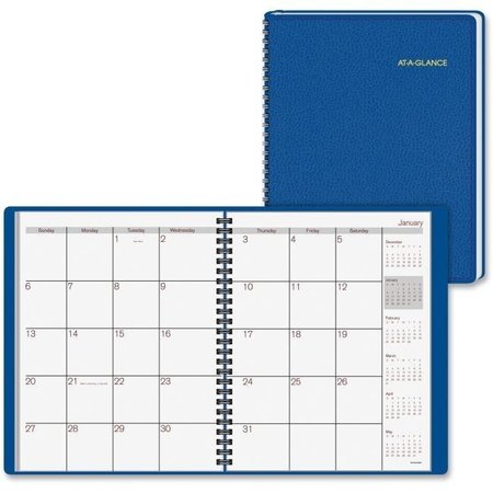 AT-A-GLANCE At A Glance AAG7012420 7 x 9 in. Fashion Planner 12 Months; Simulated Leather - Blue AAG7012420